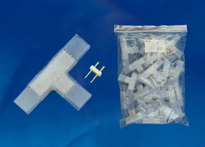 T-соединение для светодиодной ленты (UL-00002931) Uniel UTC-K-32/N21 Clear 025 Polybag UTC-K-32/N21 Clear 025 Polybag