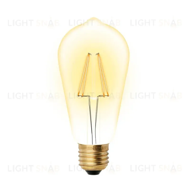 Лампа светодиодная филаментная (UL-00002360) Uniel E27 5W 2250K прозрачная LED-ST64-5W/GOLDEN/E27 GLV22GO LED-ST64-5W/GOLDEN/E27 GLV22GO