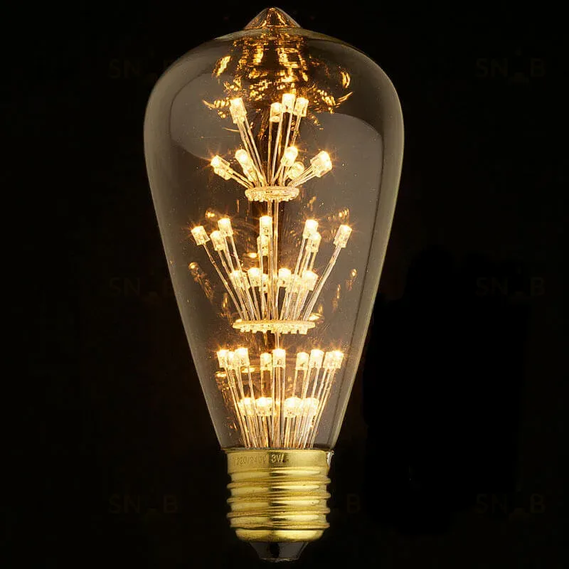 Лампа светодиодная филаментная Loft IT E27 3W прозрачная ST64-47LED ST64-47LED