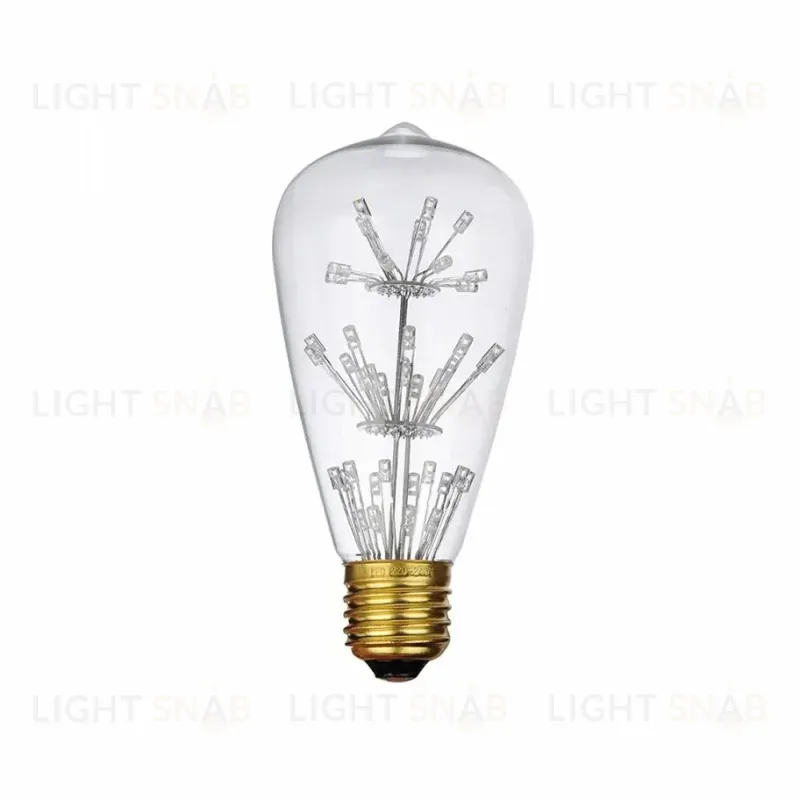 Лампа светодиодная филаментная Loft IT E27 3W прозрачная ST64-47LED ST64-47LED