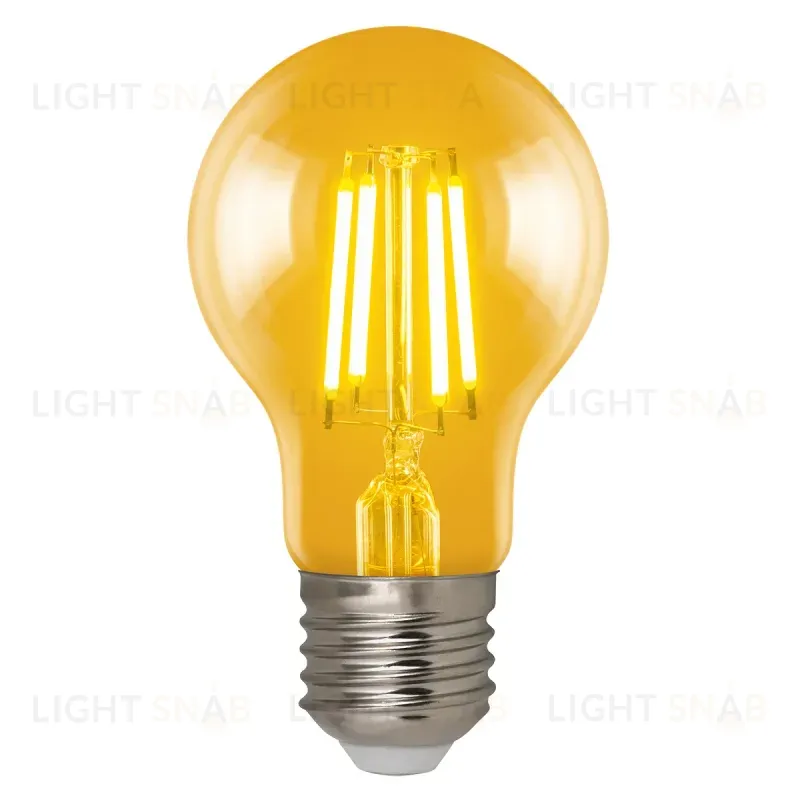 Лампа светодиодная филаментная (UL-00002355) Uniel E27 6W 2250K прозрачная LED-A60-6W/GOLDEN/E27 GLV21GO LED-A60-6W/GOLDEN/E27 GLV21GO