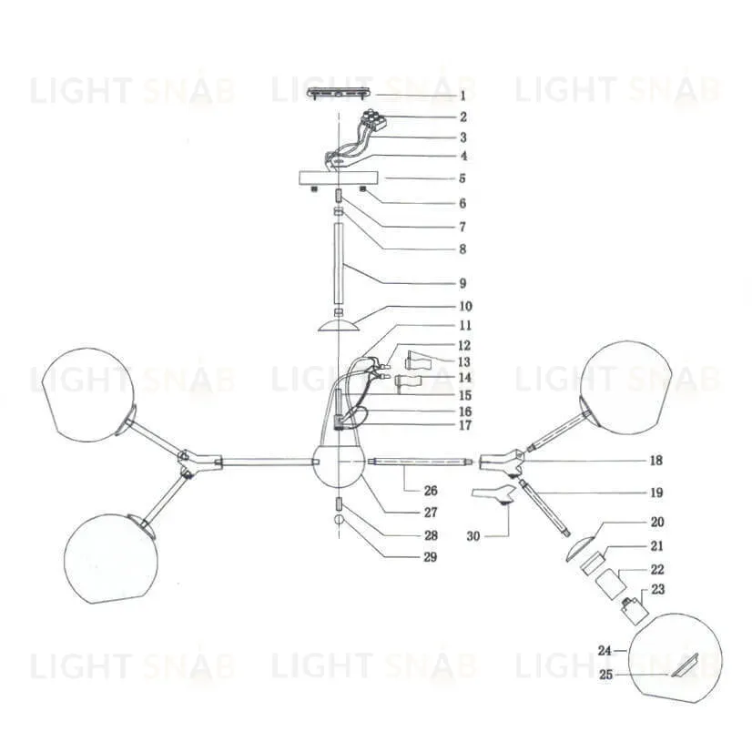Потолочная люстра Lightstar Beta 785087 785087