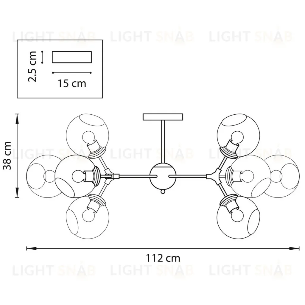 Потолочная люстра Lightstar Beta 785086 785086