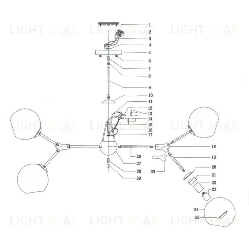 Потолочная люстра Lightstar Beta 785066 785066