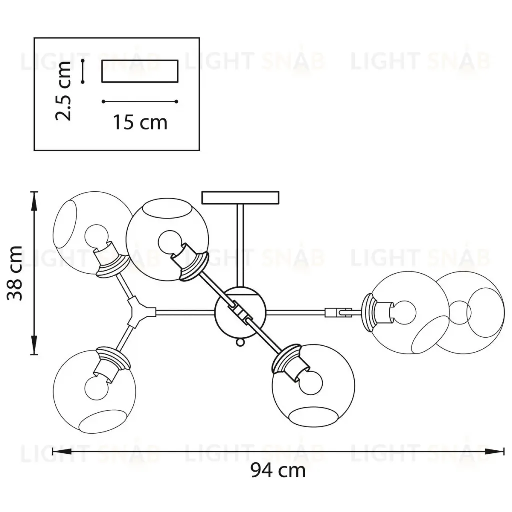 Потолочная люстра Lightstar Beta 785067 785067