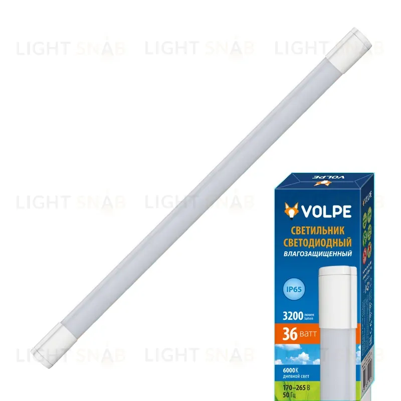 Потолочный светодиодный светильник (UL-00002582) Volpe ULT-Q218 36W/DW IP65 White ULT-Q218 36W/DW IP65 White