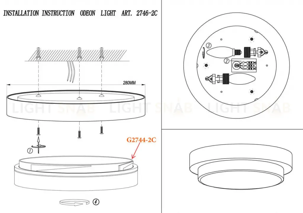 Настенный светильник Odeon Light Holger 2746/2C 2746/2C