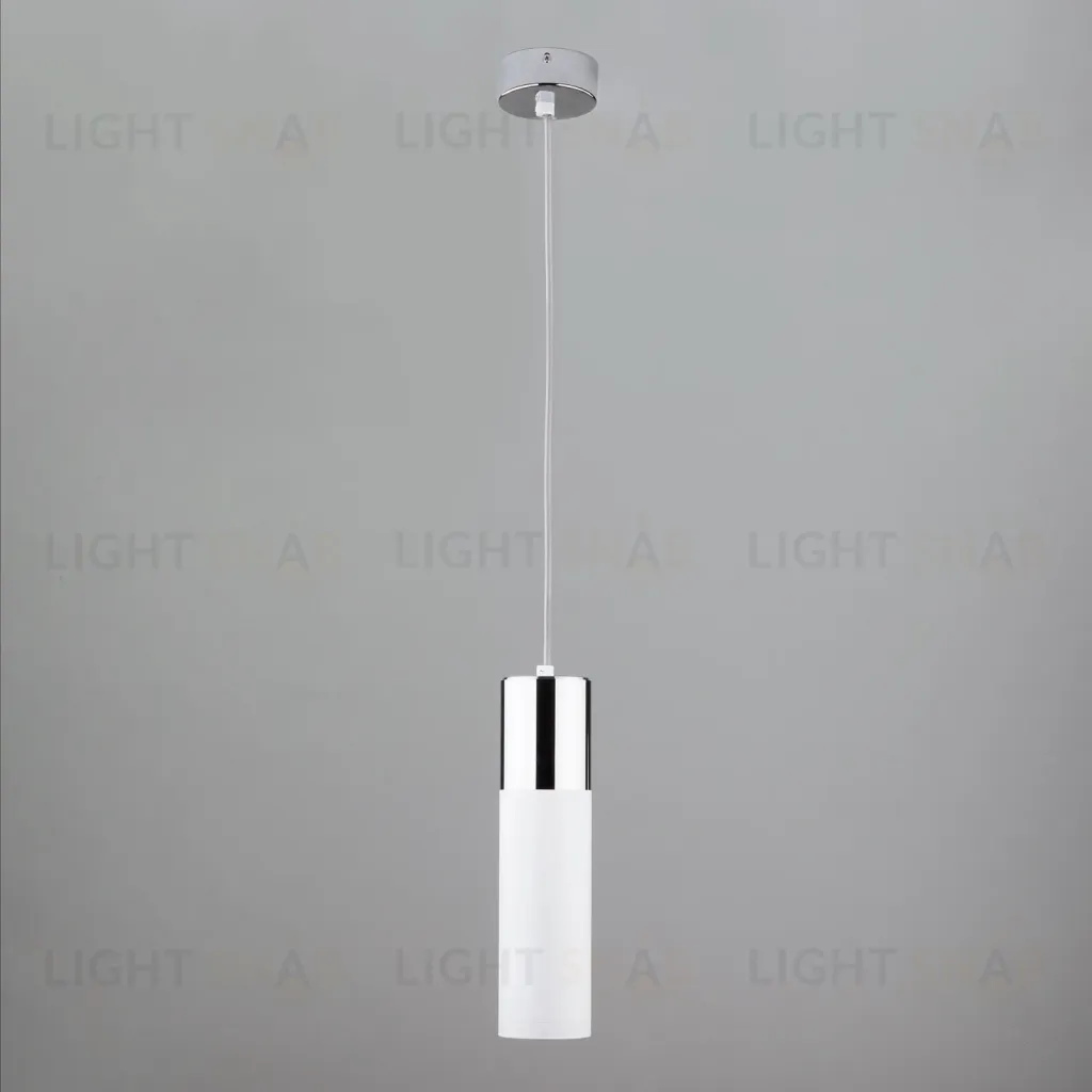 Подвесной светильник Eurosvet Double Topper 50135/1 LED хром/белый 50135/1 LED хром/белый