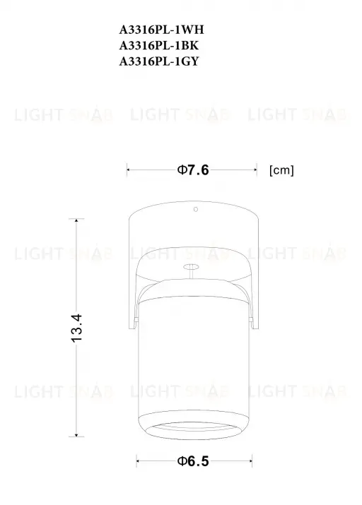 Спот Arte Lamp A3316PL-1WH A3316PL-1WH