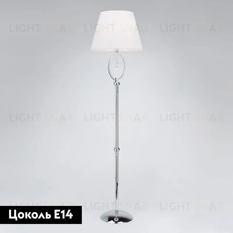 Торшер Eurosvet Madera 01056/1 хром/прозрачный хрусталь Strotskis 01056/1 хром/прозрачный хрусталь Strotskis