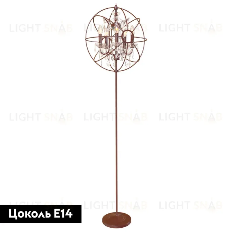 Торшер LOFT IT Foucaults orb crystal Loft1897FT Loft1897FT