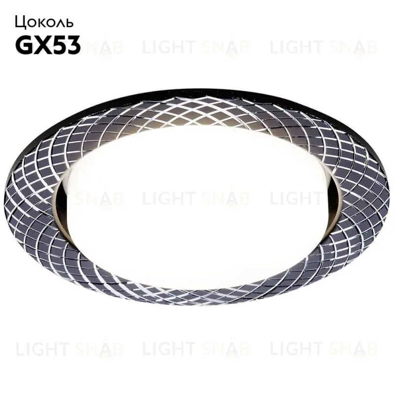 Встраиваемый светильник Ambrella Light GX53 Classic G818 BK G818 BK
