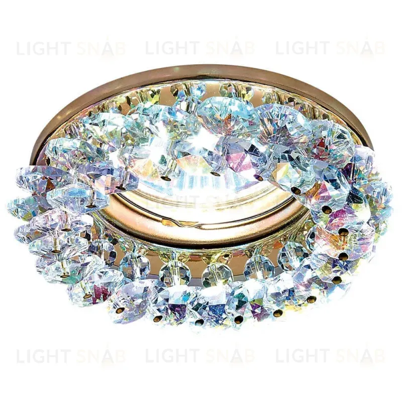 Встраиваемый светильник Ambrella Light Crystal K206 MULTI/G K206 MULTI/G