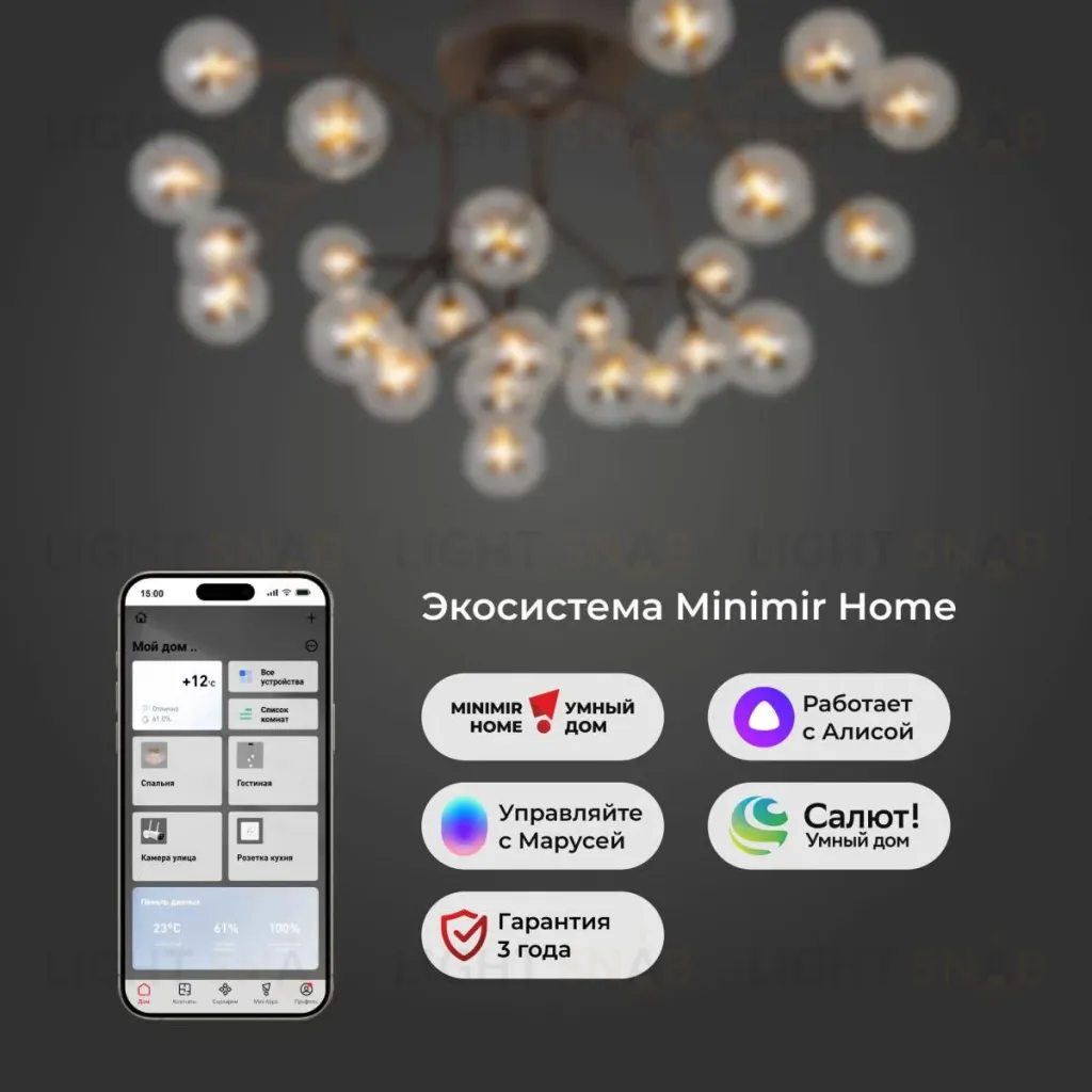 Потолочная люстра Bogates Pallina 544 Smart 00000086052 544 Smart
