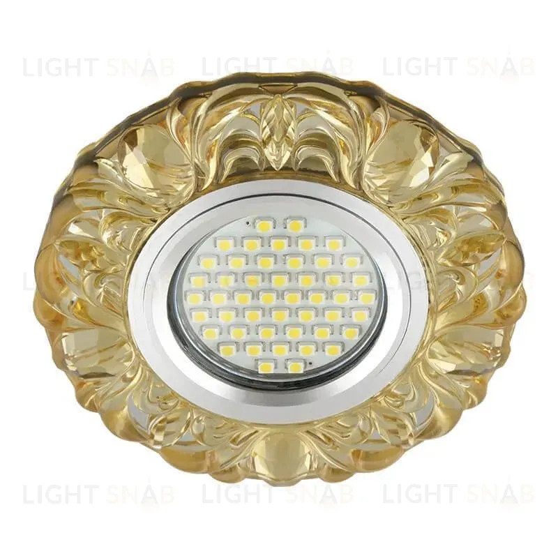 Встраиваемый светильник Fametto Luciole Dls-L136 Gu5.3 Glassy/Yellow Dls-L136 Gu5.3 Glassy/Yellow
