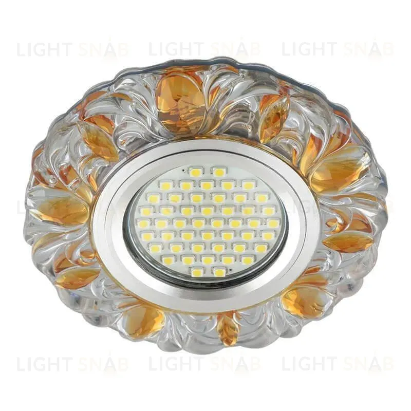 Встраиваемый светильник Fametto Luciole Dls-L136 Gu5.3 Glassy/Gold Dls-L136 Gu5.3 Glassy/Gold