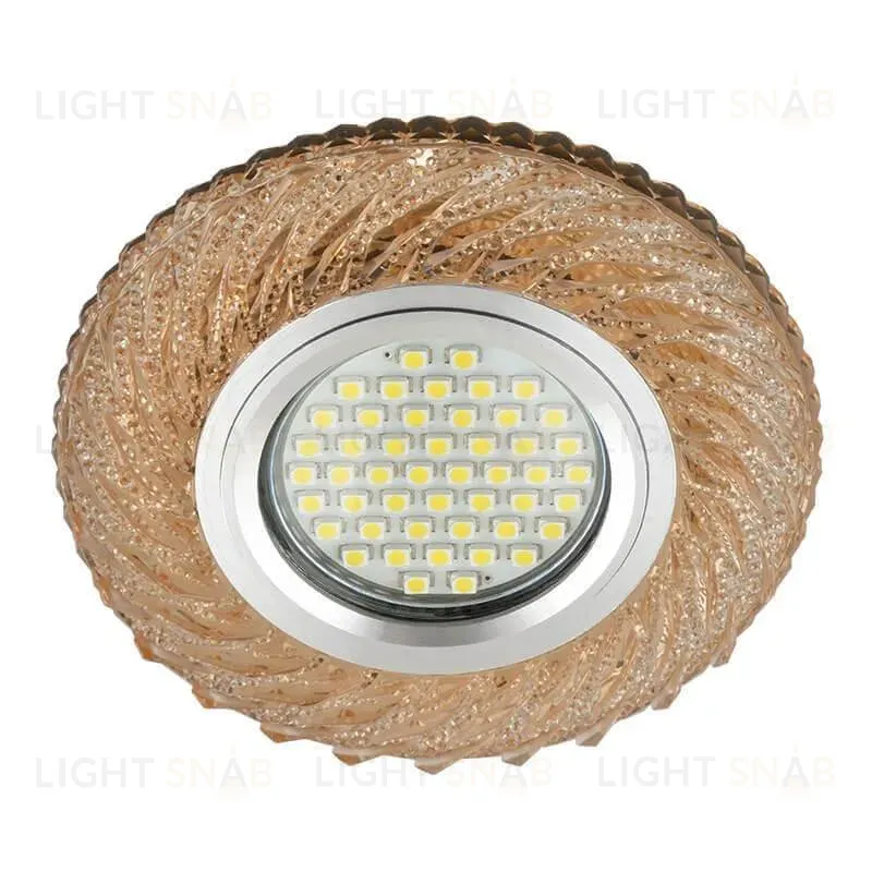 Встраиваемый светильник Fametto Luciole DLS-L137 Gu5.3 Glassy/Tea DLS-L137 Gu5.3 Glassy/Tea