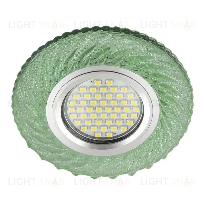 Встраиваемый светильник Fametto Luciole DLS-L137 Gu5.3 Glassy/Green DLS-L137 Gu5.3 Glassy/Green