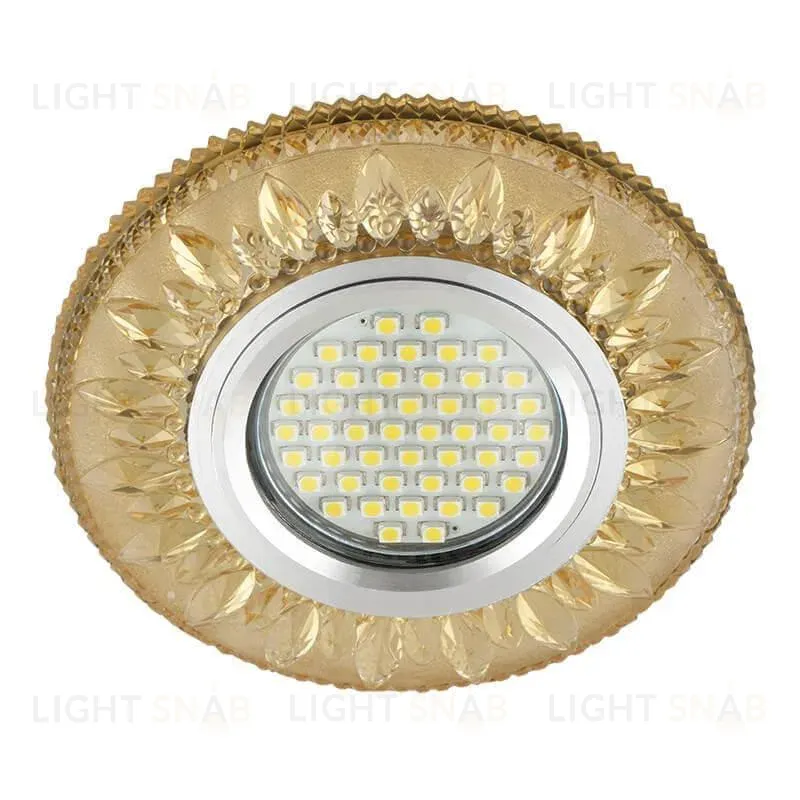 Встраиваемый светильник Fametto Luciole DLS-L141 Gu5.3 Glassy/Gold DLS-L141 Gu5.3 Glassy/Gold
