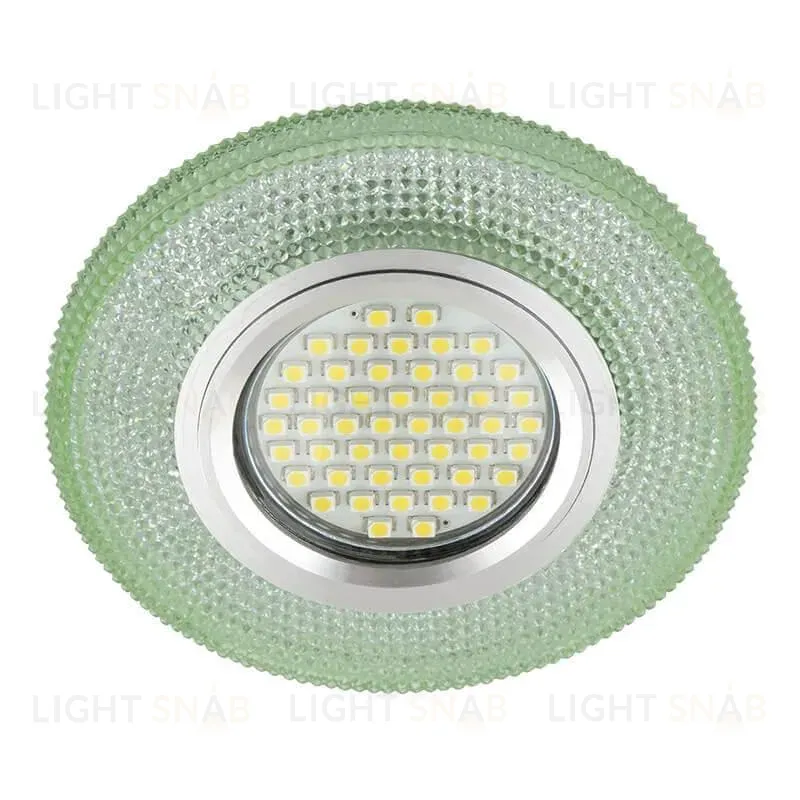 Встраиваемый светильник Fametto Luciole DLS-L142 Gu5.3 Glassy/Green DLS-L142 Gu5.3 Glassy/Green