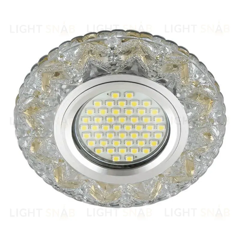 Встраиваемый светильник Fametto Luciole DLS-L146 Gu5.3 Glassy/Gold DLS-L146 Gu5.3 Glassy/Gold