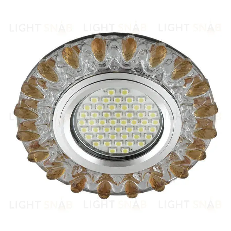 Встраиваемый светильник Fametto Luciole DLS-L148 Gu5.3 Glassy/Tea DLS-L148 Gu5.3 Glassy/Tea