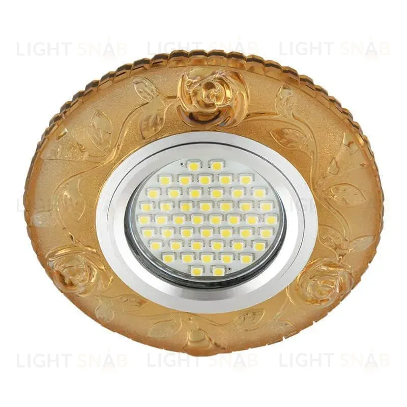 Встраиваемый светильник Fametto Luciole DLS-L150 Gu5.3 Glassy/Yellow DLS-L150 Gu5.3 Glassy/Yellow