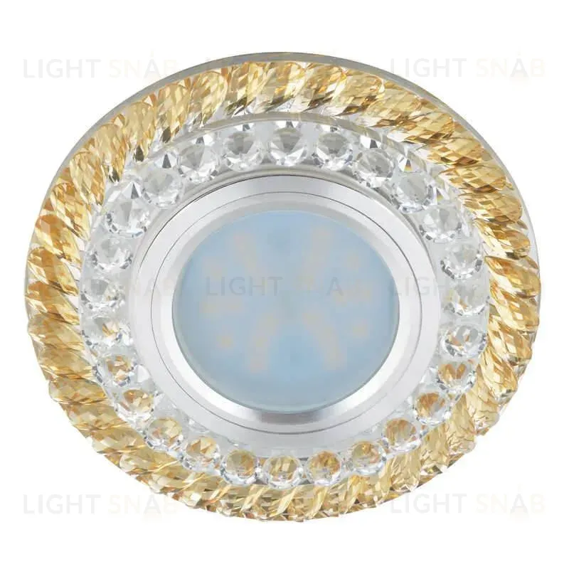 Встраиваемый светильник Fametto Luciole DLS-L132 GU5.3 Chrome/Gold DLS-L132 GU5.3 Chrome/Gold