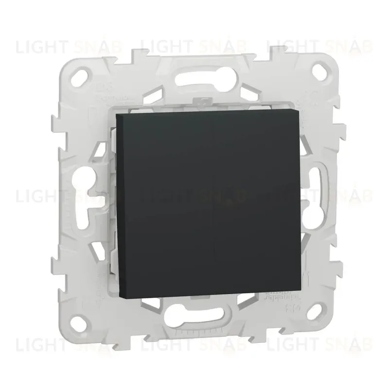 Переключатель двухклавишный Schneider Electric Unica New NU521354 NU521354
