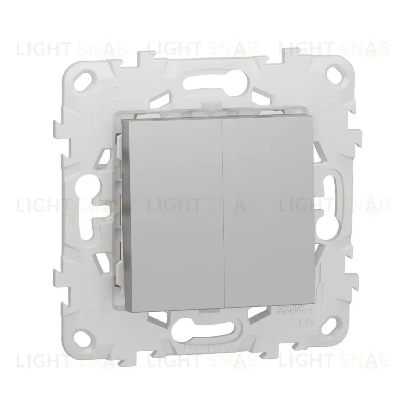 Переключатель двухклавишный Schneider Electric Unica New NU521330 NU521330