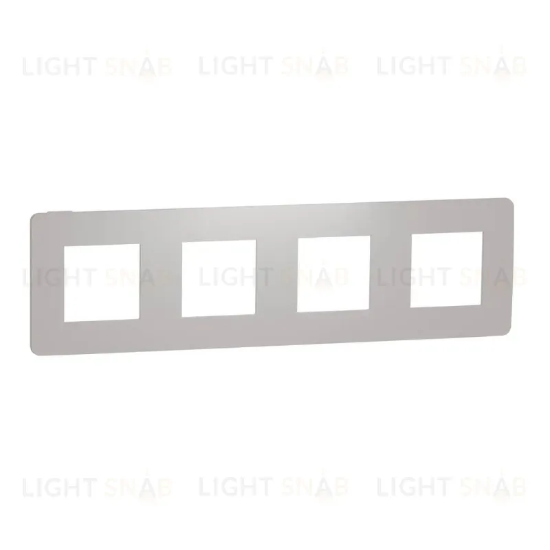 Рамка 4-постовая Schneider Electric Unica New NU280824 NU280824