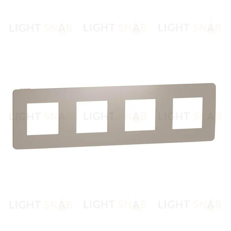 Рамка 4-постовая Schneider Electric Unica New NU280827 NU280827