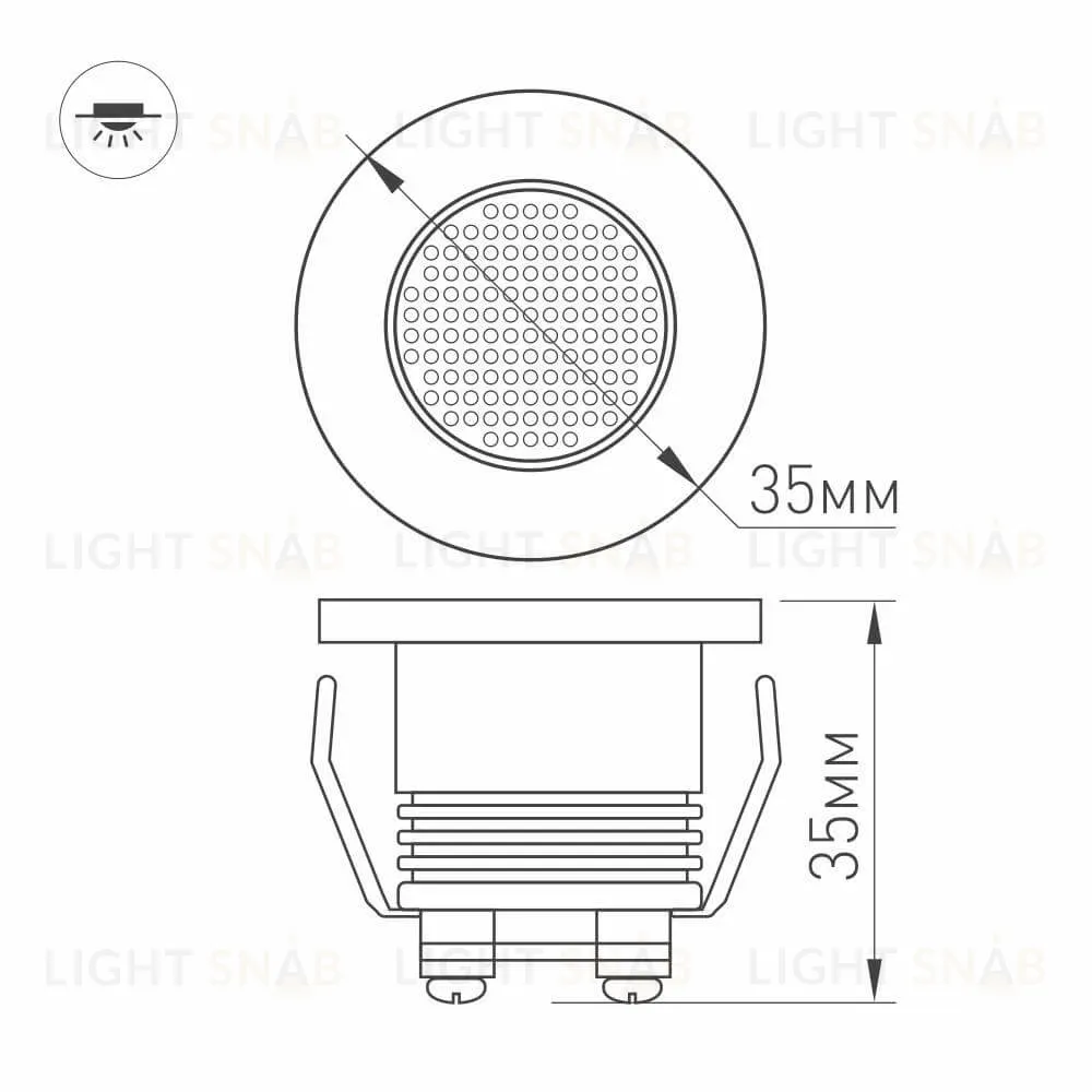 Мебельный светильник Arlight LTM-R35WH 1W Day White 30deg 020752