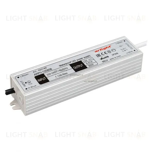 Блок питания Arlight ARPV-12080-B (12V, 6.7A, 80W) 023189 023189