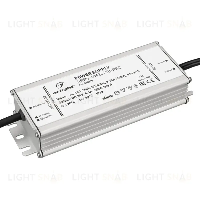 Блок питания Arlight ARPV-UH24150-PFC (24V, 6.3A, 150W) 024270 024270