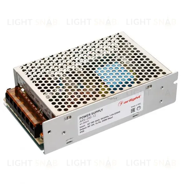 Блок питания Arlight ARS-200-12 (12V, 16.7A, 200W) 023610 023610
