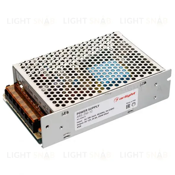Блок питания Arlight ARS-250-12 (12V, 20,8A, 250W) 023612 023612
