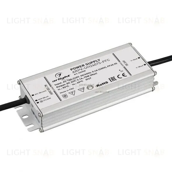 Блок питания Arlight ARPV-UH24075-PFC (24V, 3.1A, 75W) 025028 025028