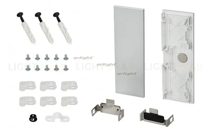 Заглушка Arlight S2-WALL-X2-H128 Silver 021232 021232