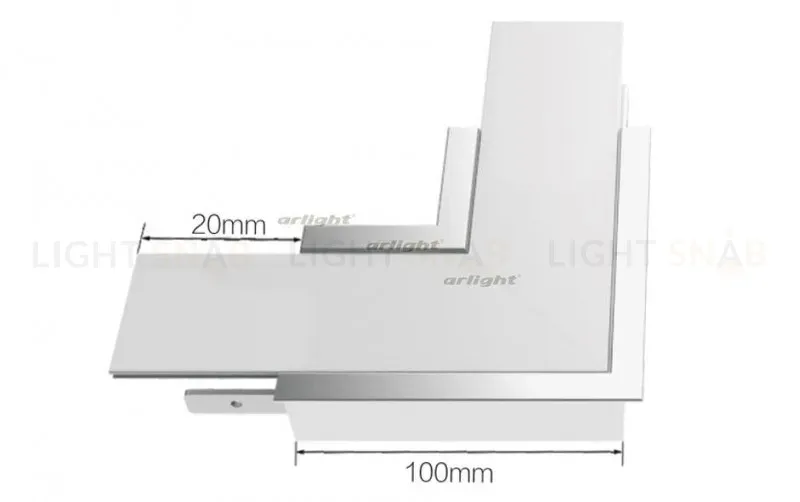 Угол Arlight S2-LINIA69-F-L90 прямой 021277 021277