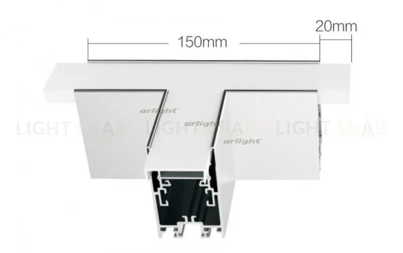 Угол Arlight S2-LINE-4067-T90 тройной 021254 021254