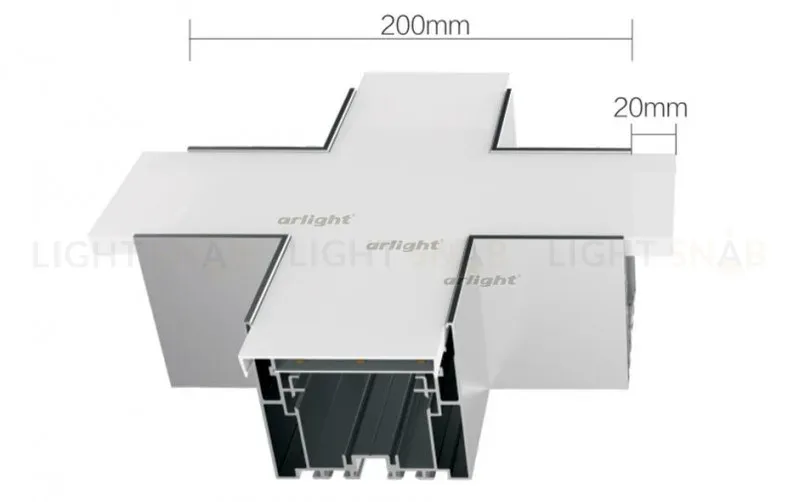 Угол Arlight S2-LINE-7977-X90 крестовой 021265 021265