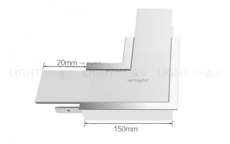 Угол Arlight S2-LINIA94-F-L90 прямой 021282 021282