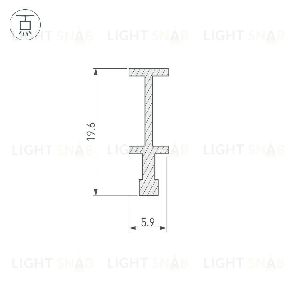 Держатель Arlight FOLED-RAIL-2000 025232 025232