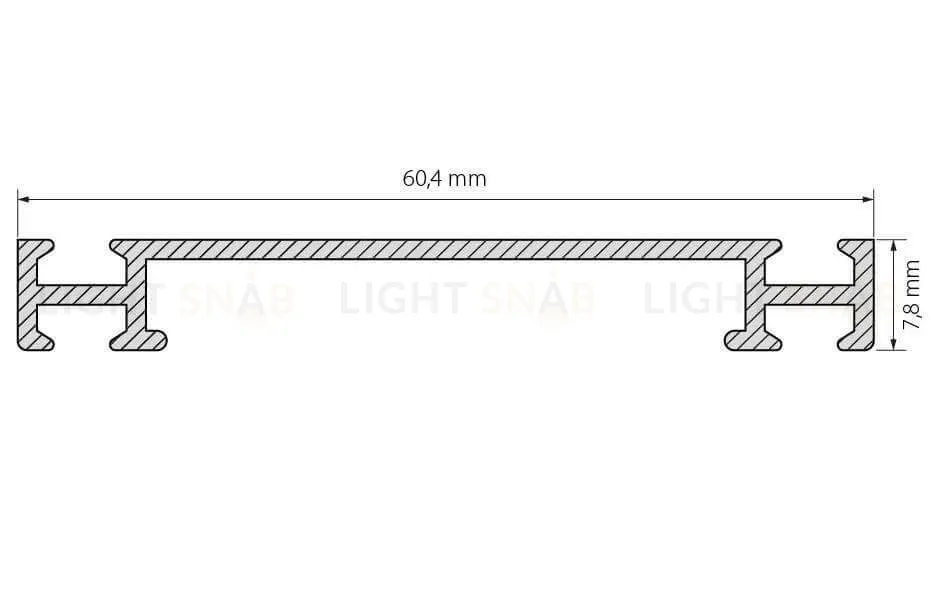 Профиль-держатель Arlight PHS-3X-BASE-H7.8-2000 ANOD 019870 019870