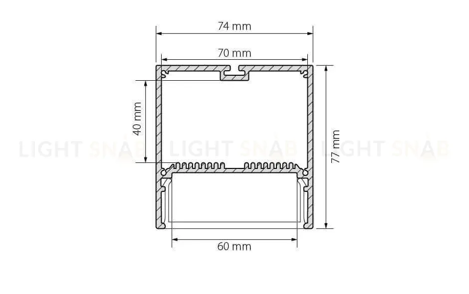 Профиль Arlight SL-LINE-7477-2000 ANOD 019310 019310