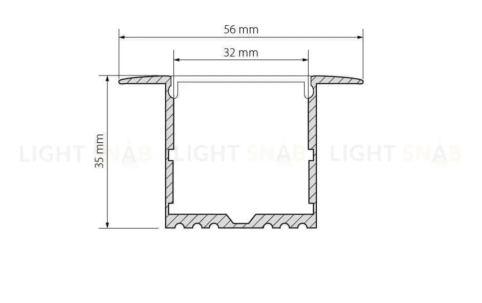 Профиль Arlight ARH-POWER-F-W35-2000 ANOD 016139 016139
