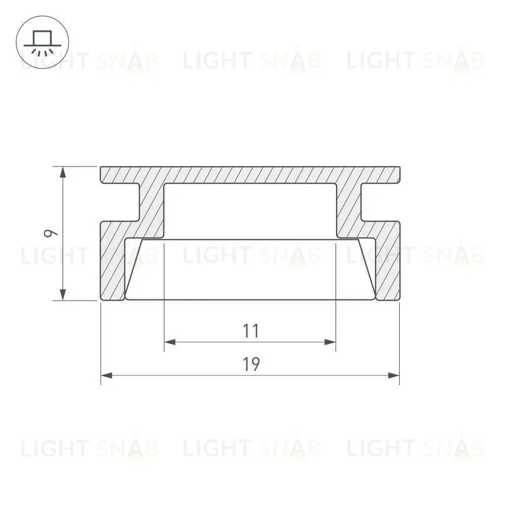 Профиль Arlight HR-2000 ANOD 019190 019190