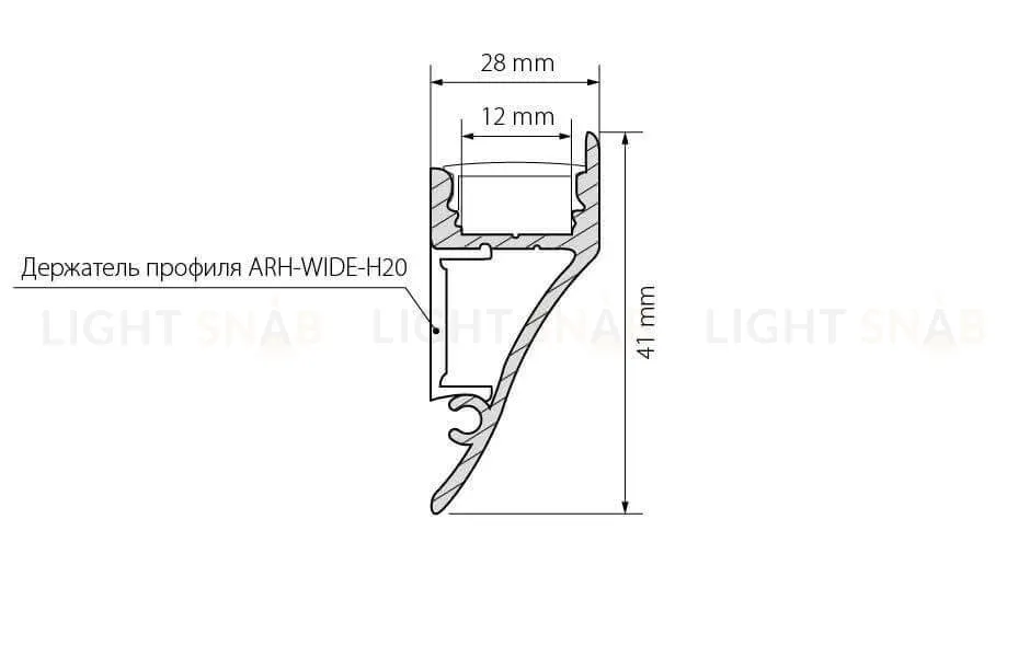 Профиль Arlight ARH-CON-2000 ANOD 018828 018828