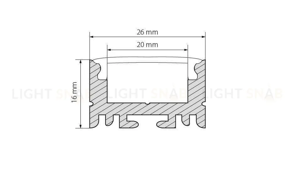 Профиль Arlight ARH-LINE-1726-2000 ANOD 018674 018674